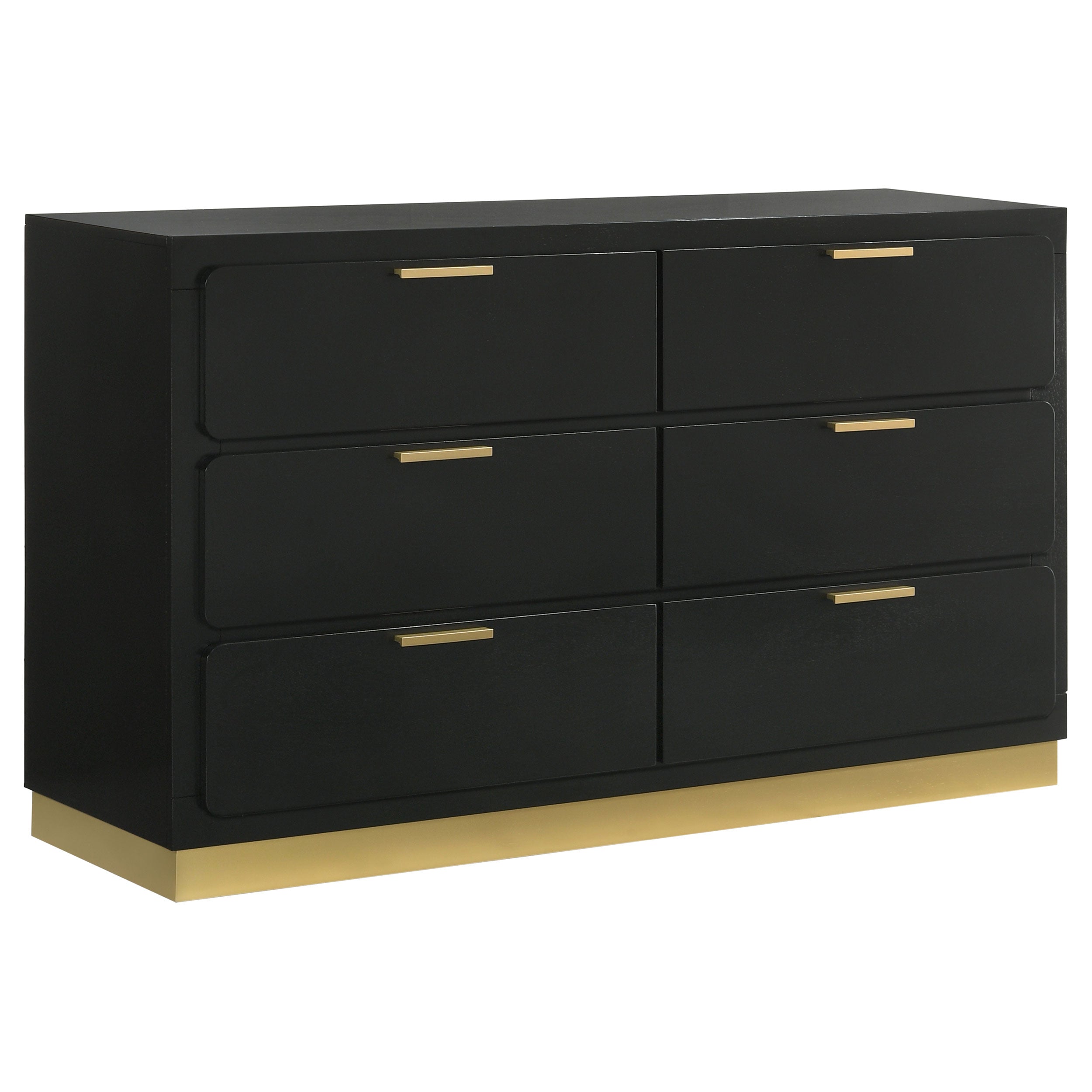Tampa Furniture Outlet - Coaster - Caraway 6-drawer Dresser Black - 224783