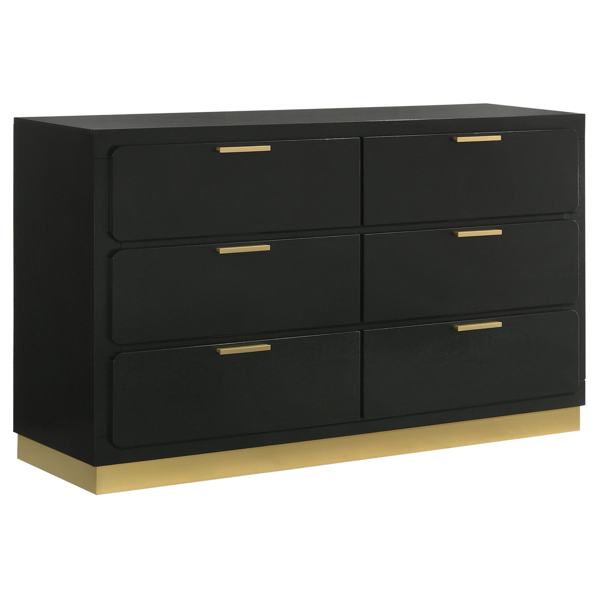 Tampa Furniture Outlet - Coaster - Caraway 6-drawer Dresser Black - 224783
