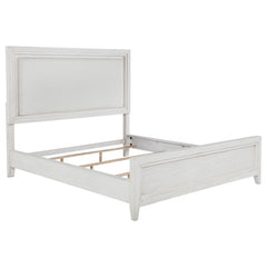 Marielle 4-piece Eastern King Bedroom Set Distressed White