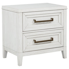 Tampa Furniture Outlet - Coaster - Marielle 2-drawer Nightstand Bedside Table Distressed White  - 224842