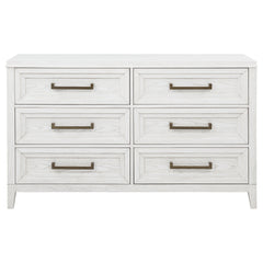 Marielle 6-drawer Bedroom Dresser Distressed White
