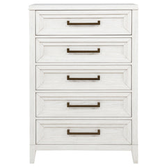 Marielle 5-drawer Bedroom Chest Distressed White