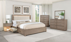 Tampa Furniture Outlet - Coaster - Kenora 5-piece California King Bedroom Set Barley Brown - 224850KW-S5