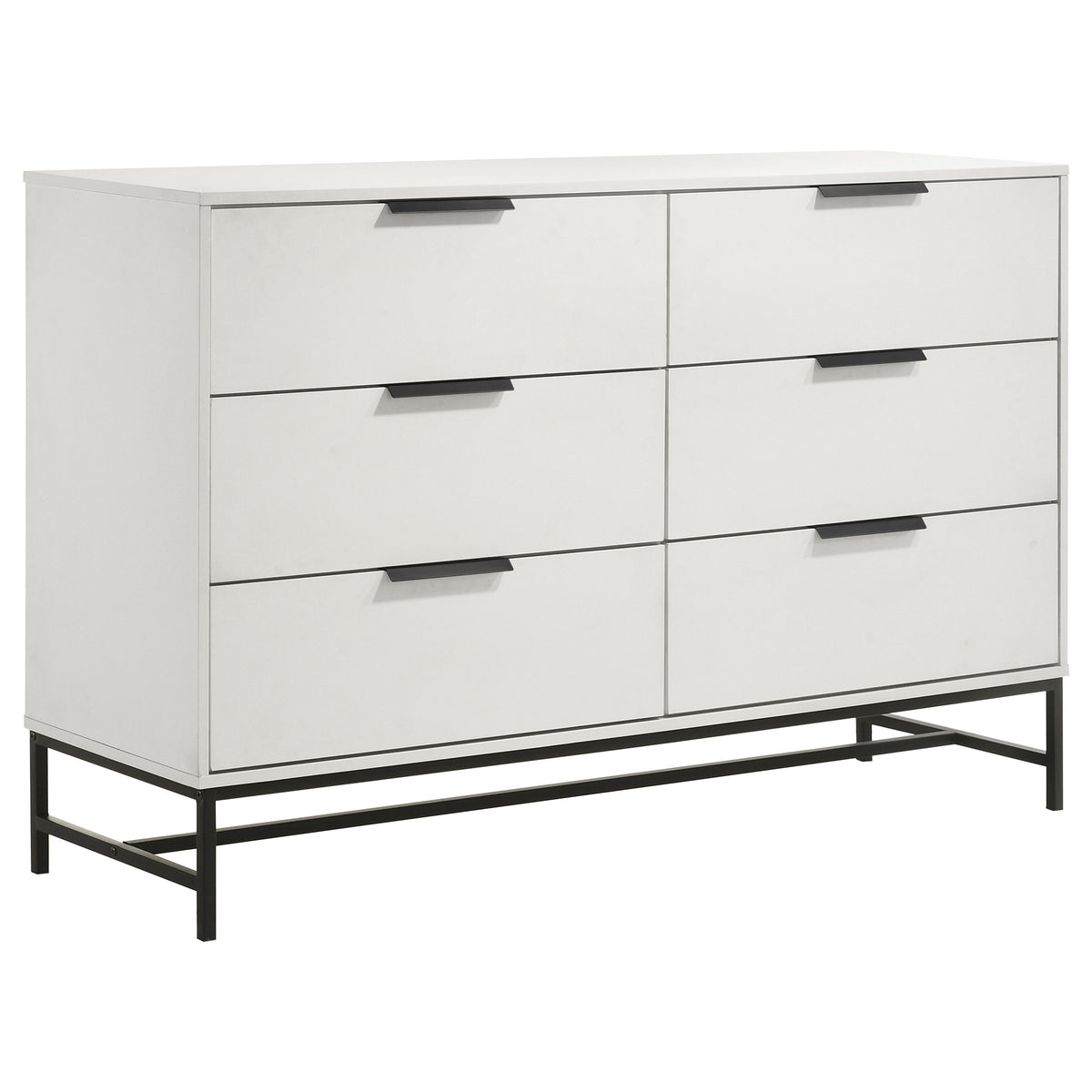 Tampa Furniture Outlet - Coaster - Sonora 6-drawer Bedroom Dresser White  - 224863