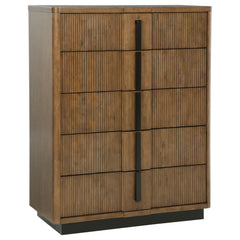 Tampa Furniture Outlet - Coaster - Terrace 5-drawer Chest of Drawers Ash Brown - 224905