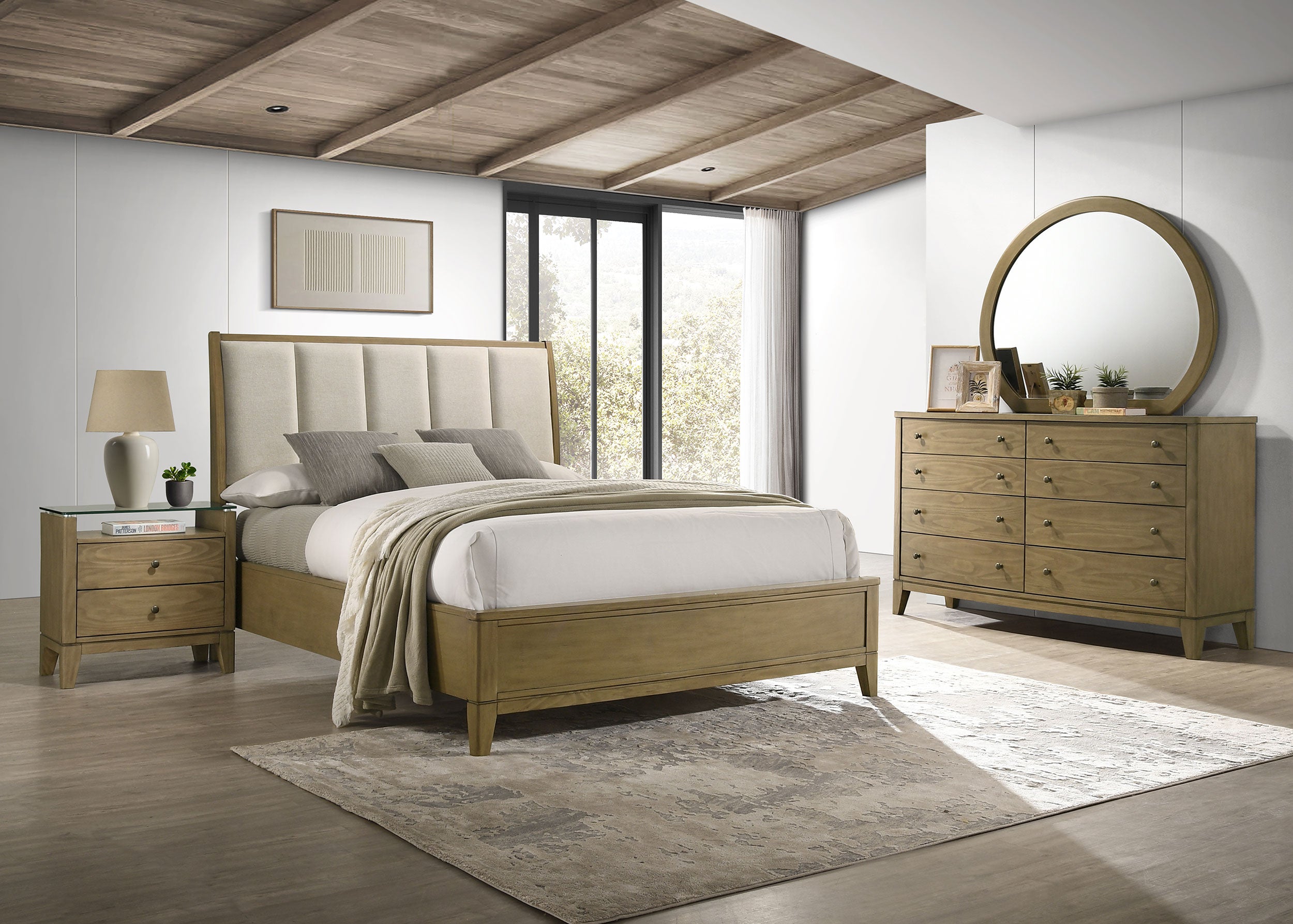 Tampa Furniture Outlet - Coaster - Granada 4-piece Queen Bedroom Set Natural Pine - 224921Q-S4