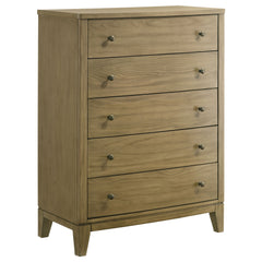Tampa Furniture Outlet - Coaster - Granada 5-drawer Bedroom Chest of Drawers Natural Pine - 224925
