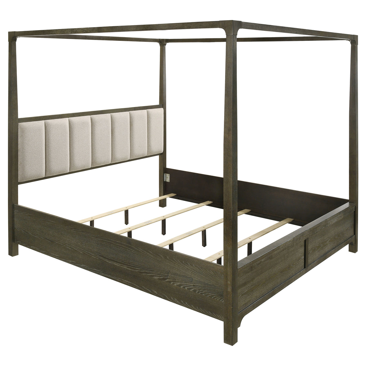 Tampa Furniture Outlet - Coaster - Gran Park Eastern King Canopy Bed Dark Cocoa - 224931KE