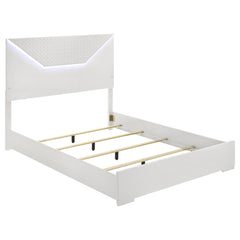 Ives 4-piece Queen Bedroom Set White High Gloss