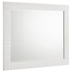 Tampa Furniture Outlet - Coaster - Ives Dresser Mirror White High Gloss - 224944