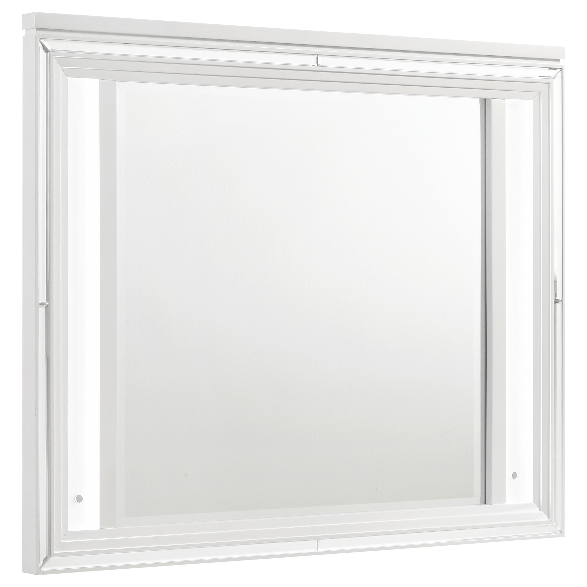 Tampa Furniture Outlet - Coaster - Marmore LED Dresser Mirror White - 224964