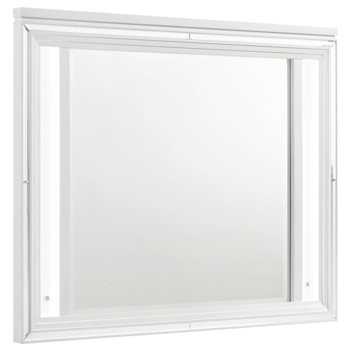 Tampa Furniture Outlet - Coaster - Marmore LED Dresser Mirror White - 224964