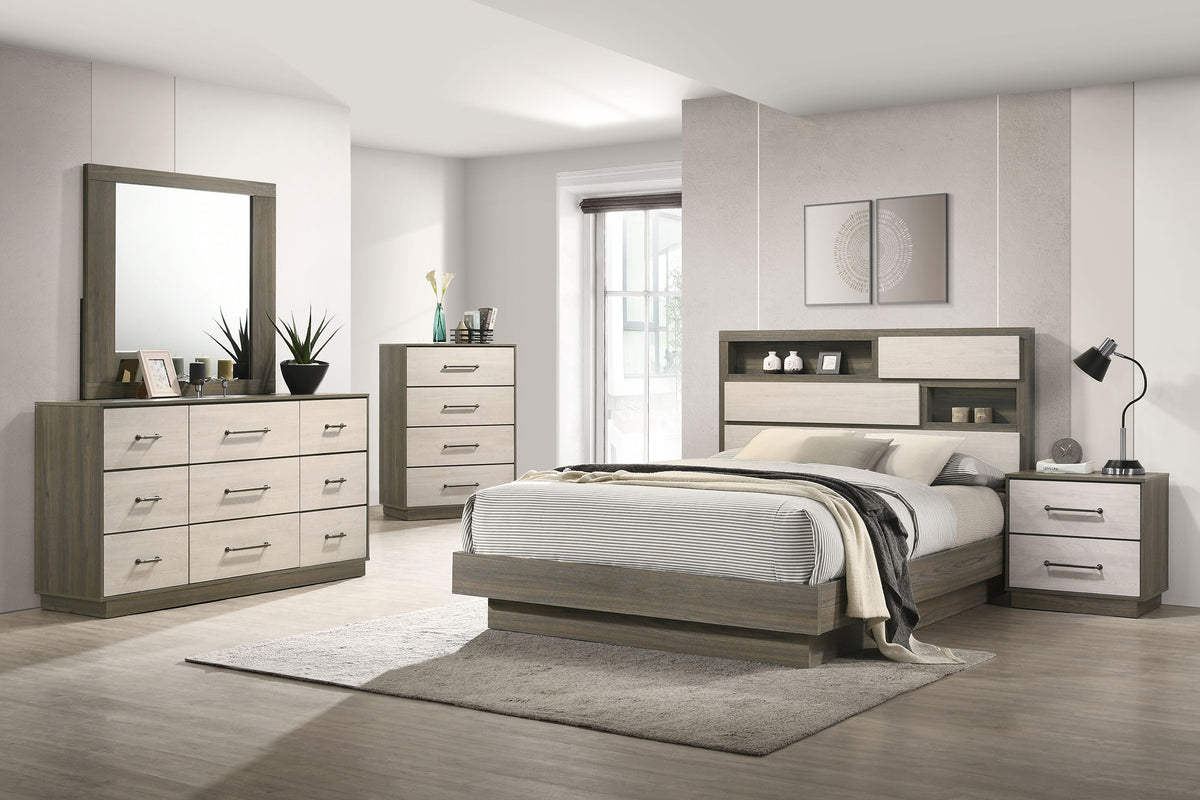 Tampa Furniture Outlet - Coaster - Fenwick 5-piece California King Bedroom Set Grey Oak - 224981KW-S5