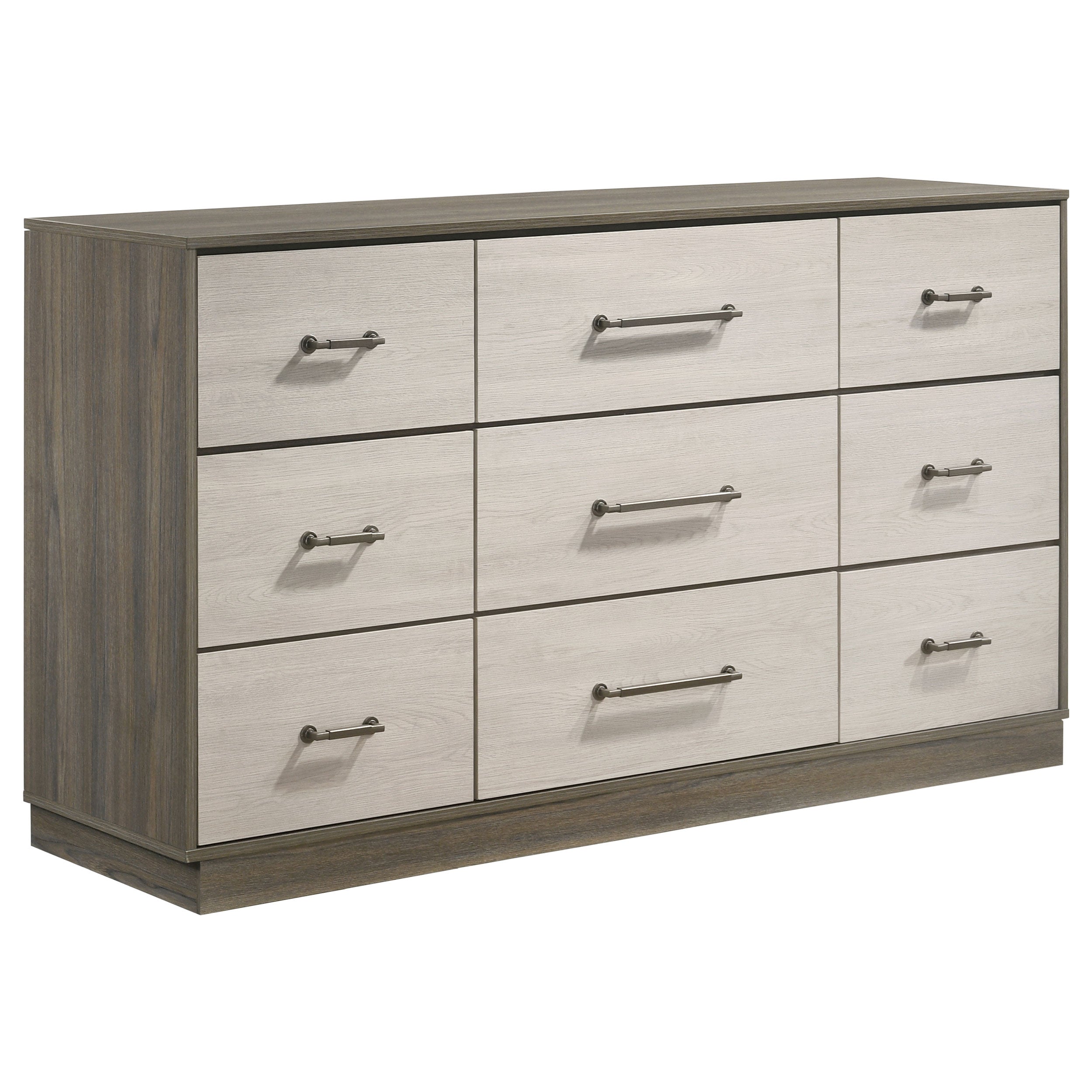 Tampa Furniture Outlet - Coaster - Fenwick 9-drawer Dresser Grey Oak - 224983