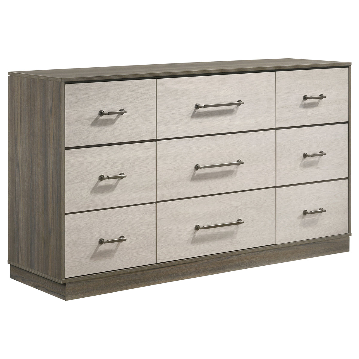 Tampa Furniture Outlet - Coaster - Fenwick 9-drawer Dresser Grey Oak - 224983