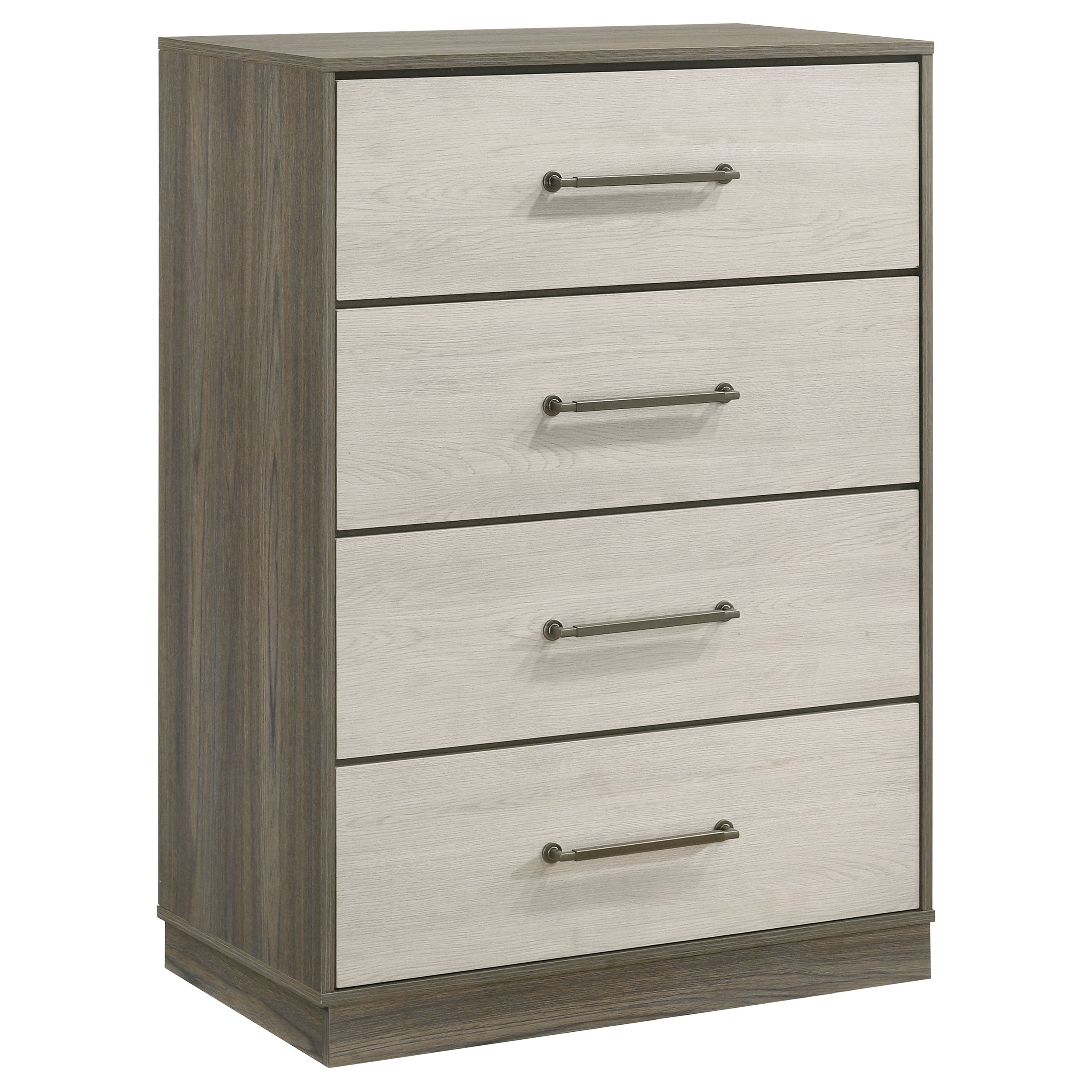 Tampa Furniture Outlet - Coaster - Fenwick 4-drawer Chest of Drawers Grey Oak - 224985