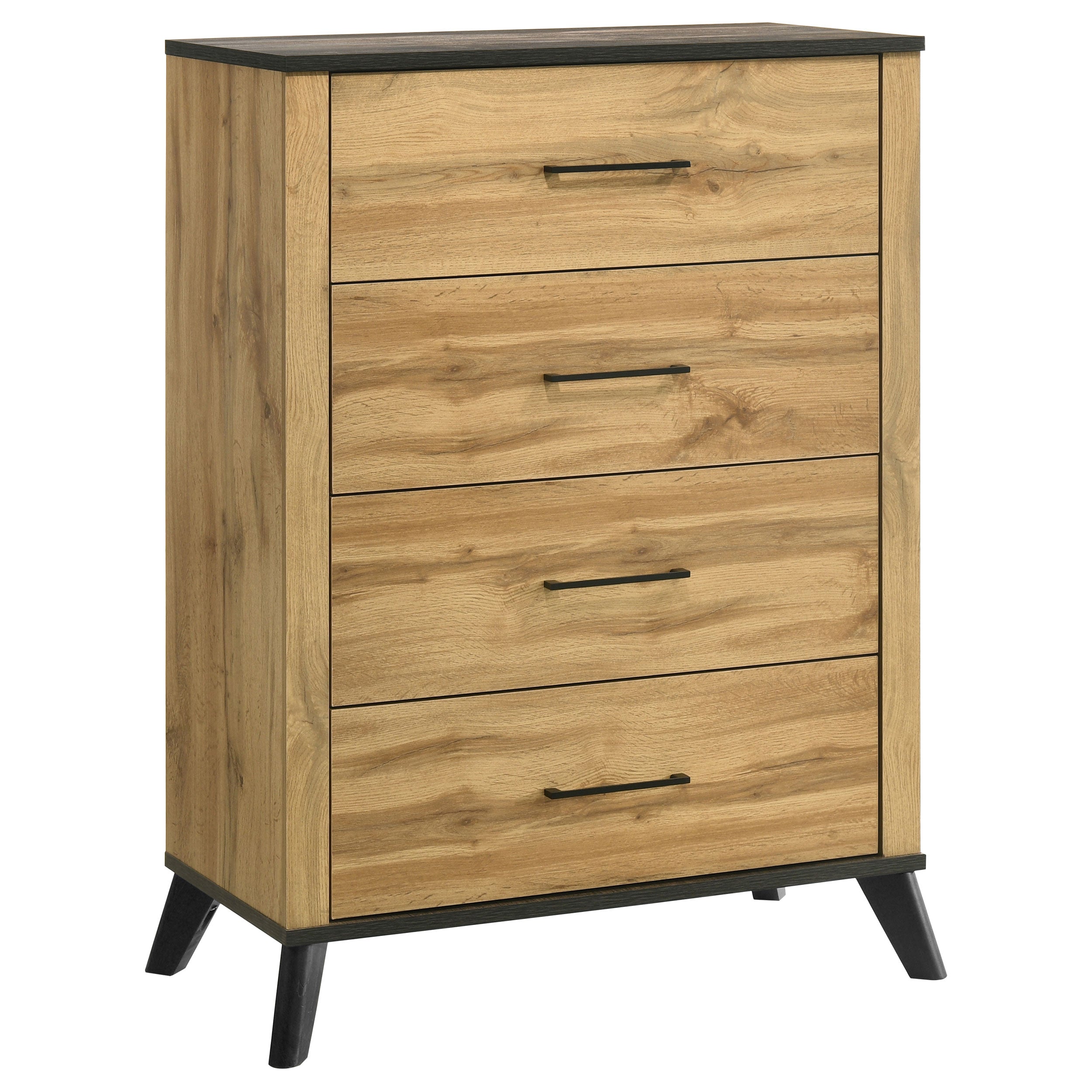 Tampa Furniture Outlet - Coaster - Kaywood 4-drawer Bedroom Chest of Drawers Natural Pine - 225005