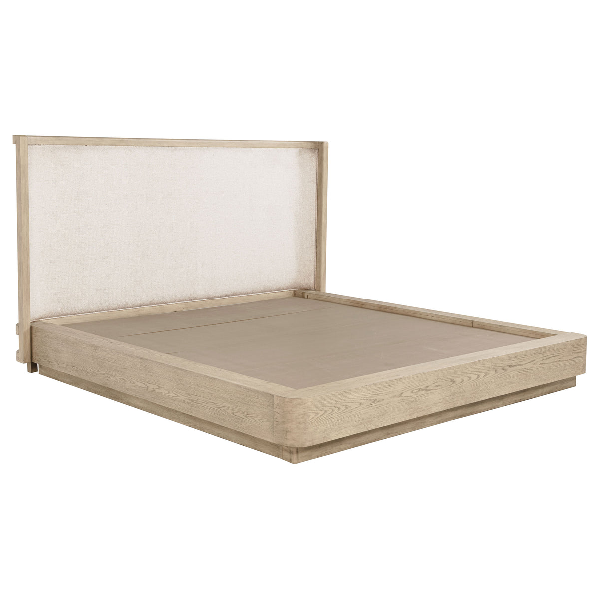 Tampa Furniture Outlet - Coaster - Kailani 52-inch California King Wingback Bed Beige Oak - 225041KW