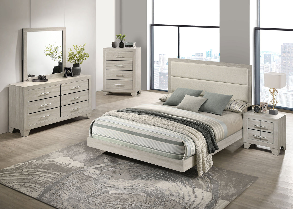 Tampa Furniture Outlet - Coaster - Trenton 5-piece Full Bedroom Set Rustic Cream - 225061F-S5
