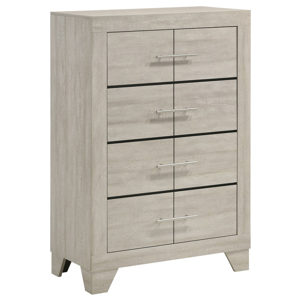 Tampa Furniture Outlet - Coaster - Trenton 4-drawer Bedroom Chest of Drawers Rustic Cream - 225065
