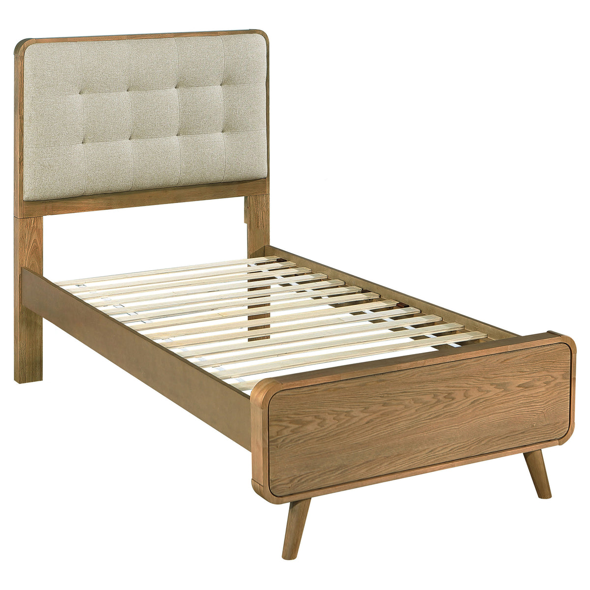 Tampa Furniture Outlet - Coaster - Robyn Wood Twin Platform Bed Light Ash - 225091T