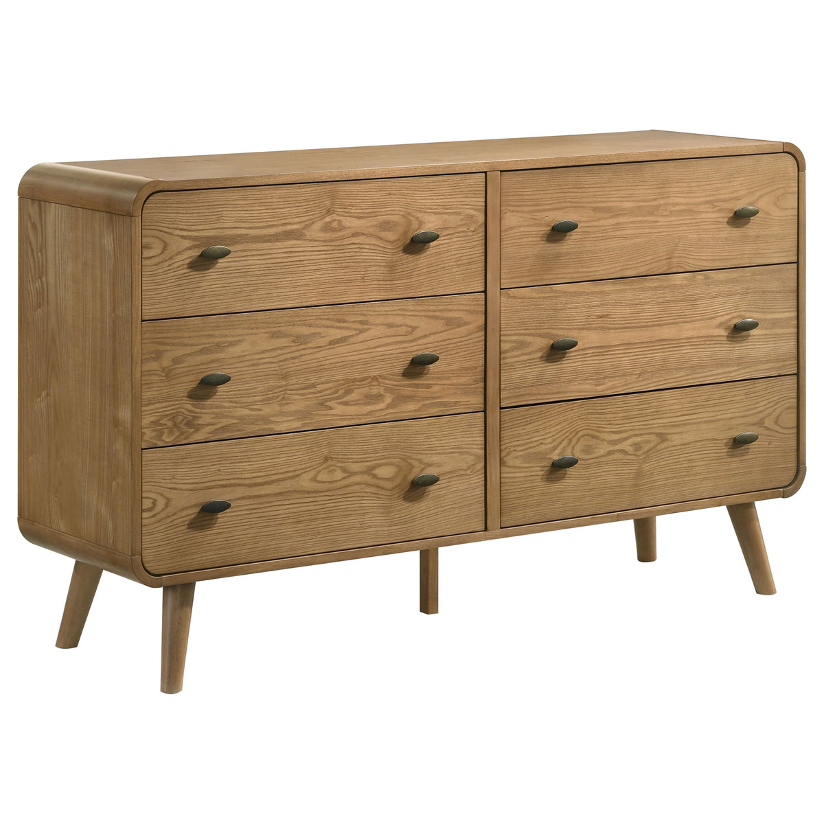 Tampa Furniture Outlet - Coaster - Robyn 6-drawer Bedroom Dresser Light Ash - 225093