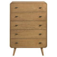 Robyn 5-drawer Bedroom Chest of Drawers Light Ash