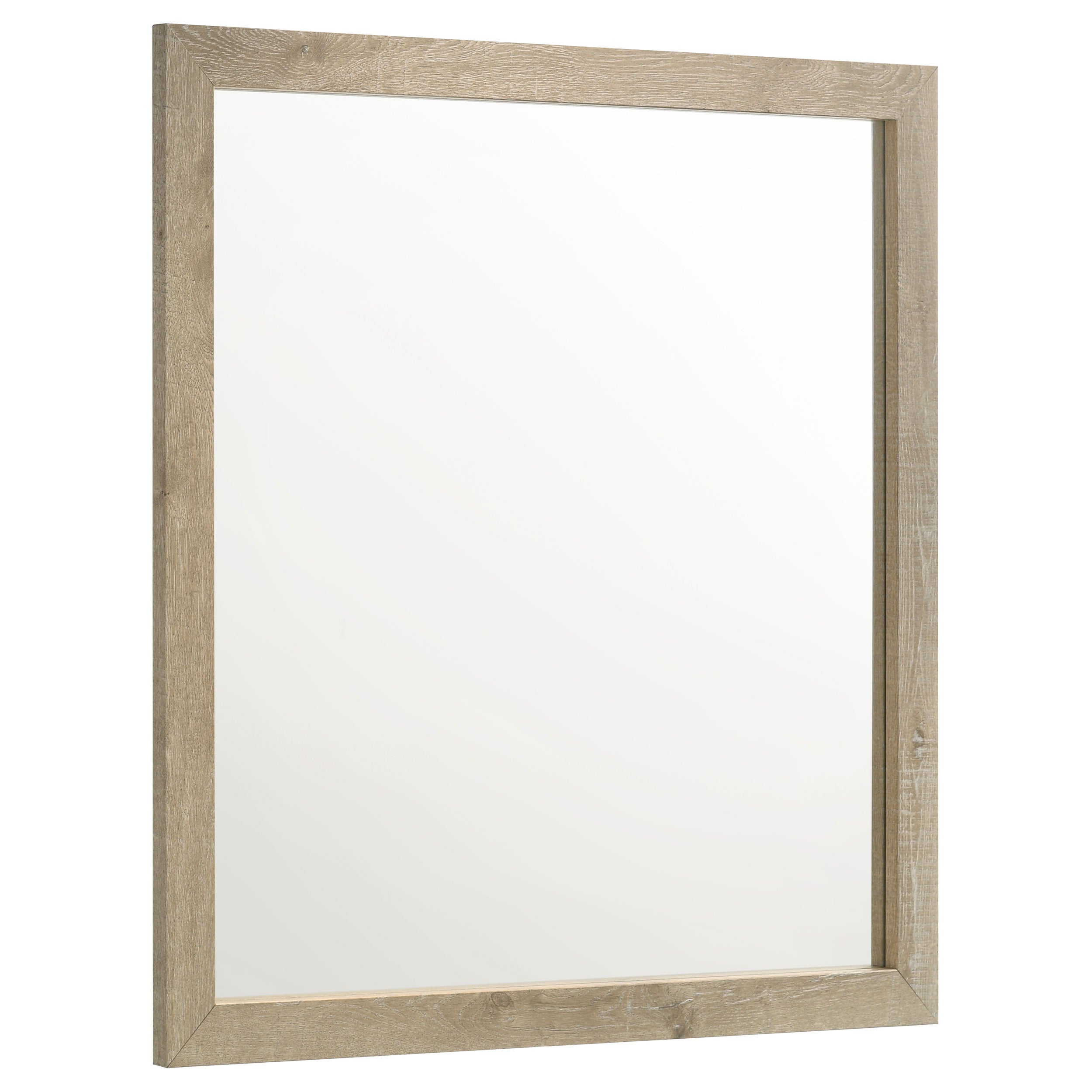 Tampa Furniture Outlet - Coaster - Oakglen Dresser Mirror Weathered Oak - 225104