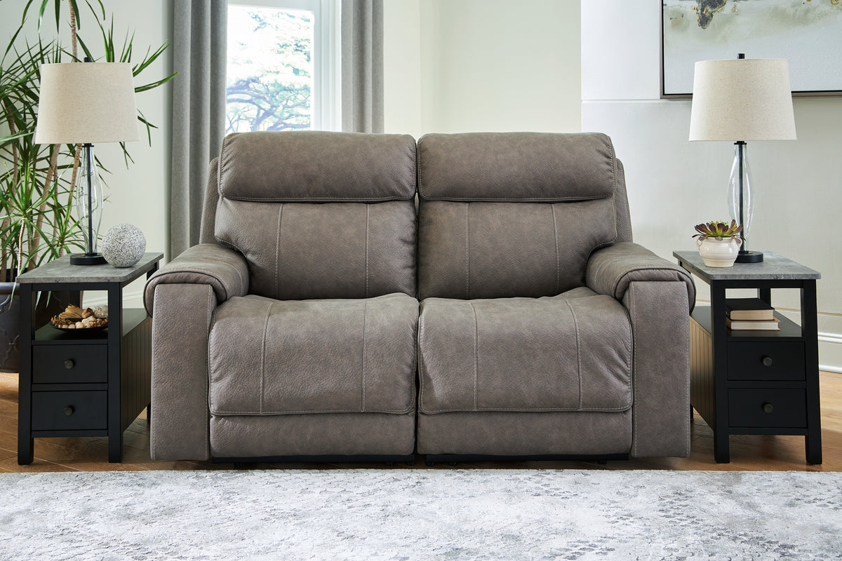 Tampa Furniture Outlet Lutz - Ashley Furniture - Starbot Sectional - 2-Piece Power Reclining Sectional Loveseat / Fossil - 23501S1