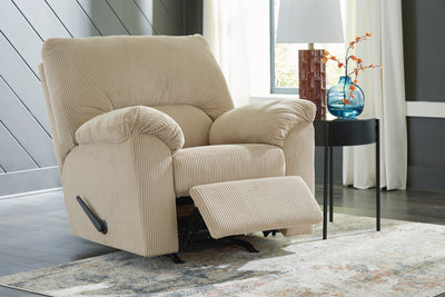 Tampa Furniture Outlet Lutz - Ashley Furniture - SimpleJoy Living Room - Rocker Recliner / Sand - 2420325