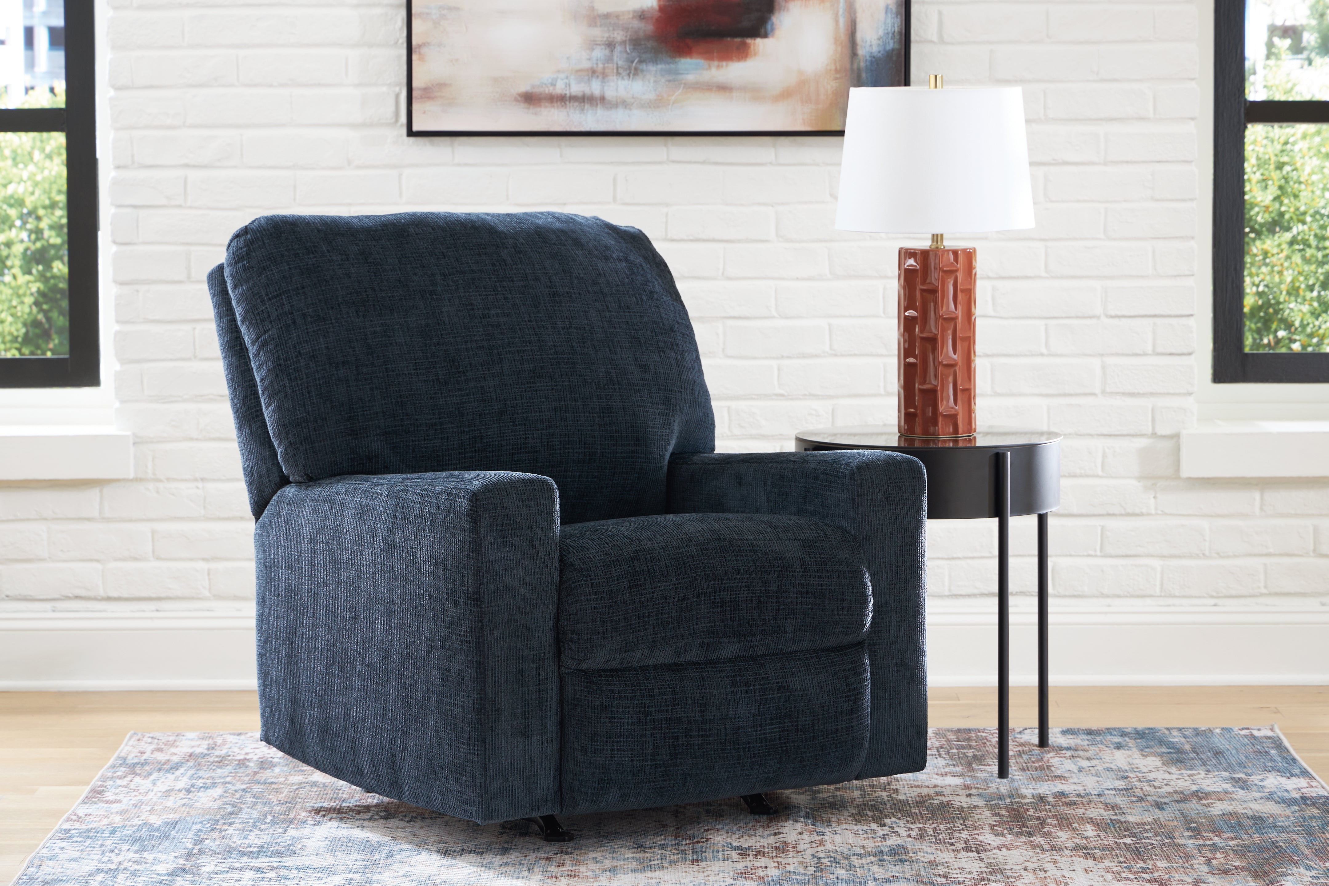 Tampa Furniture Outlet Lutz - Ashley Furniture - Aviemore Living Room - Rocker Recliner / Ink - 2430325
