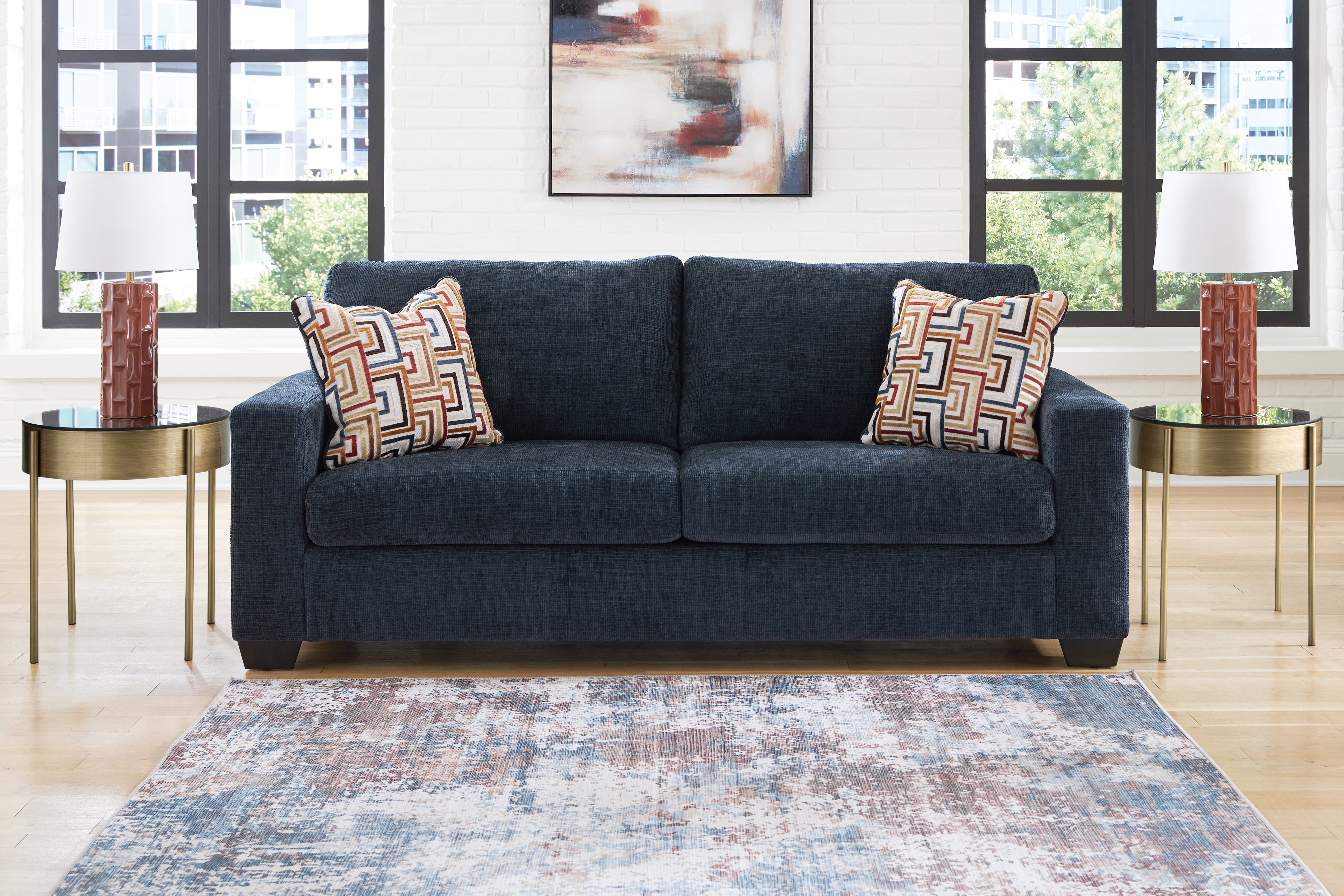Tampa Furniture Outlet Lutz - Ashley Furniture - Aviemore Living Room - Sofa / Ink - 2430338