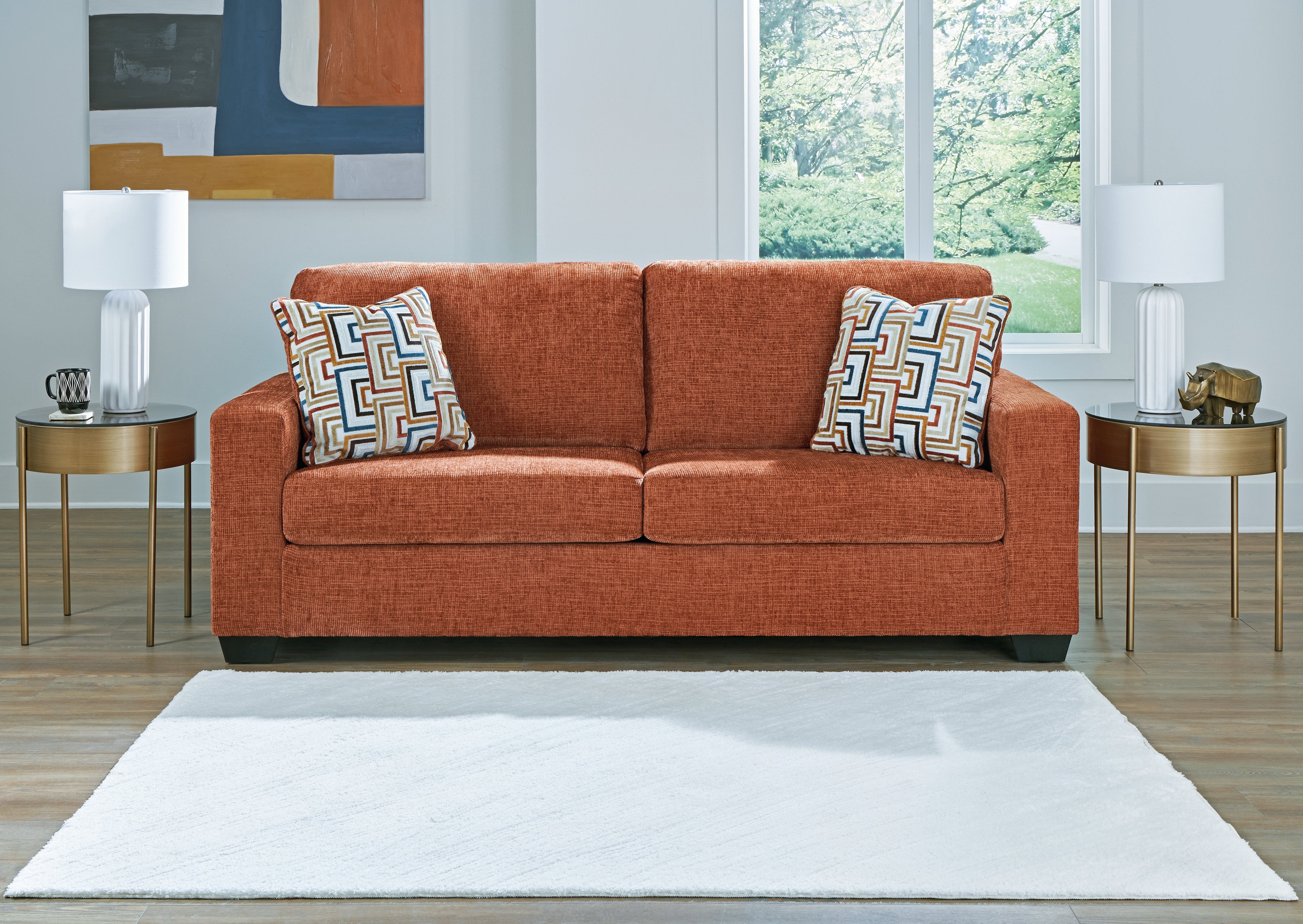 Tampa Furniture Outlet Lutz - Ashley Furniture - Aviemore Living Room - Sofa / Spice - 2430438