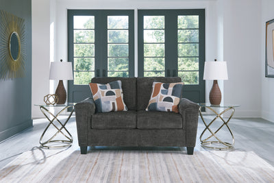 Tampa Furniture Outlet Lutz - Ashley Furniture - Erinslane Living Room - Loveseat / Dusk - 2520635