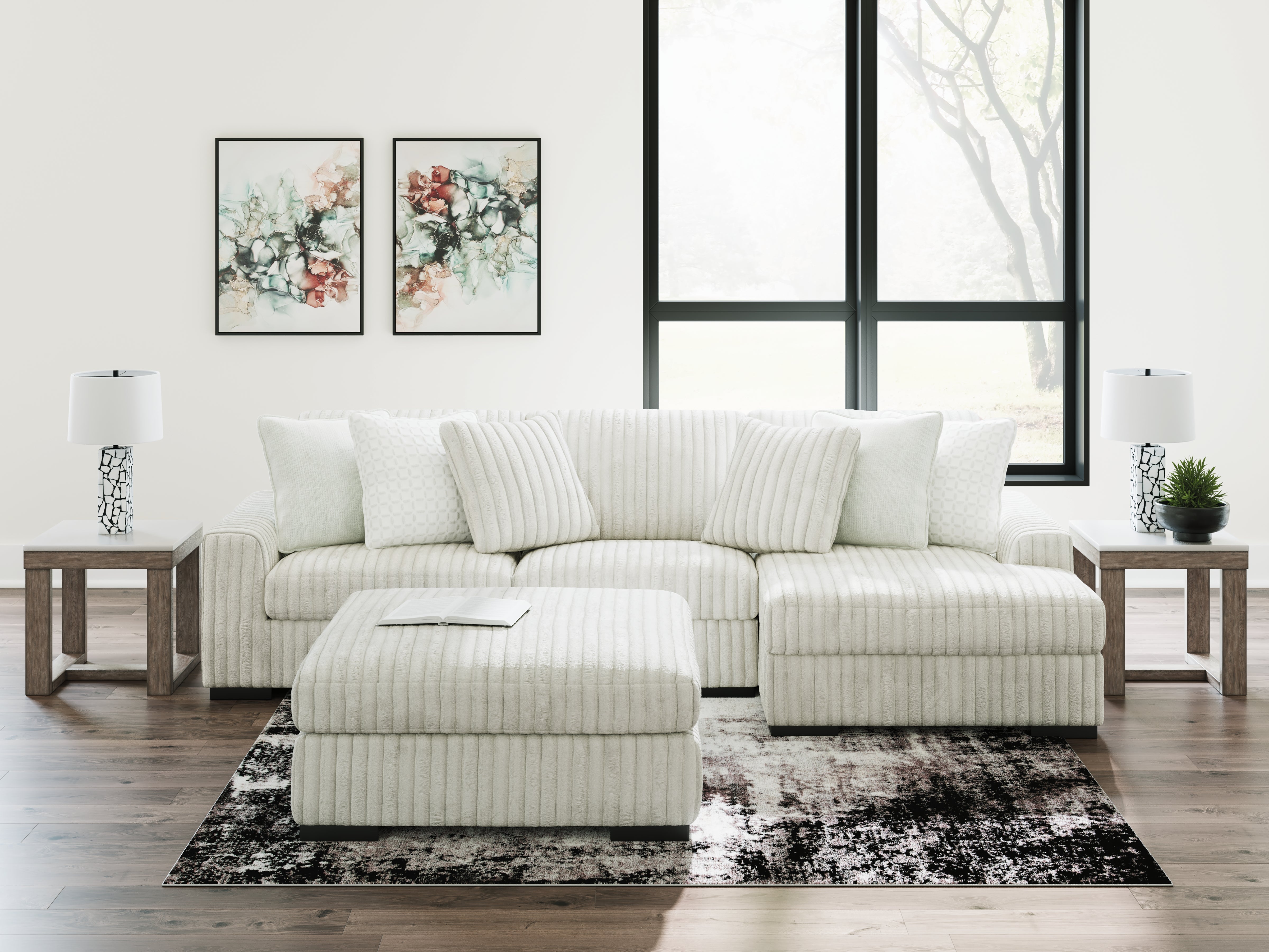 Tampa Furniture Outlet Lutz - Ashley Furniture - Stupendous Sectional - LAF 2-Piece Sectional with Chaise / Alloy - 25903S7