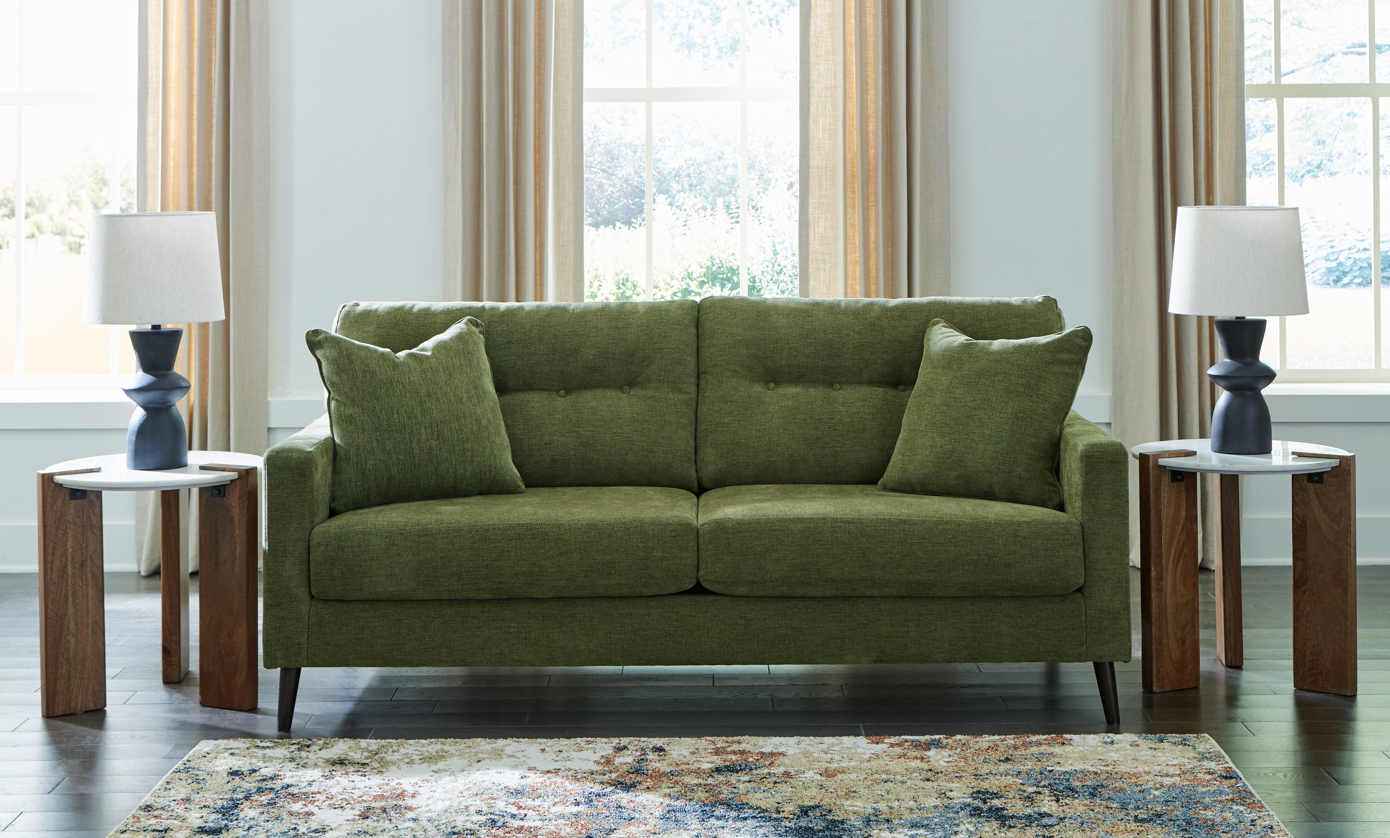 Tampa Furniture Outlet Lutz - Ashley Furniture - Bixler Living Room - Sofa / Olive - 2610738