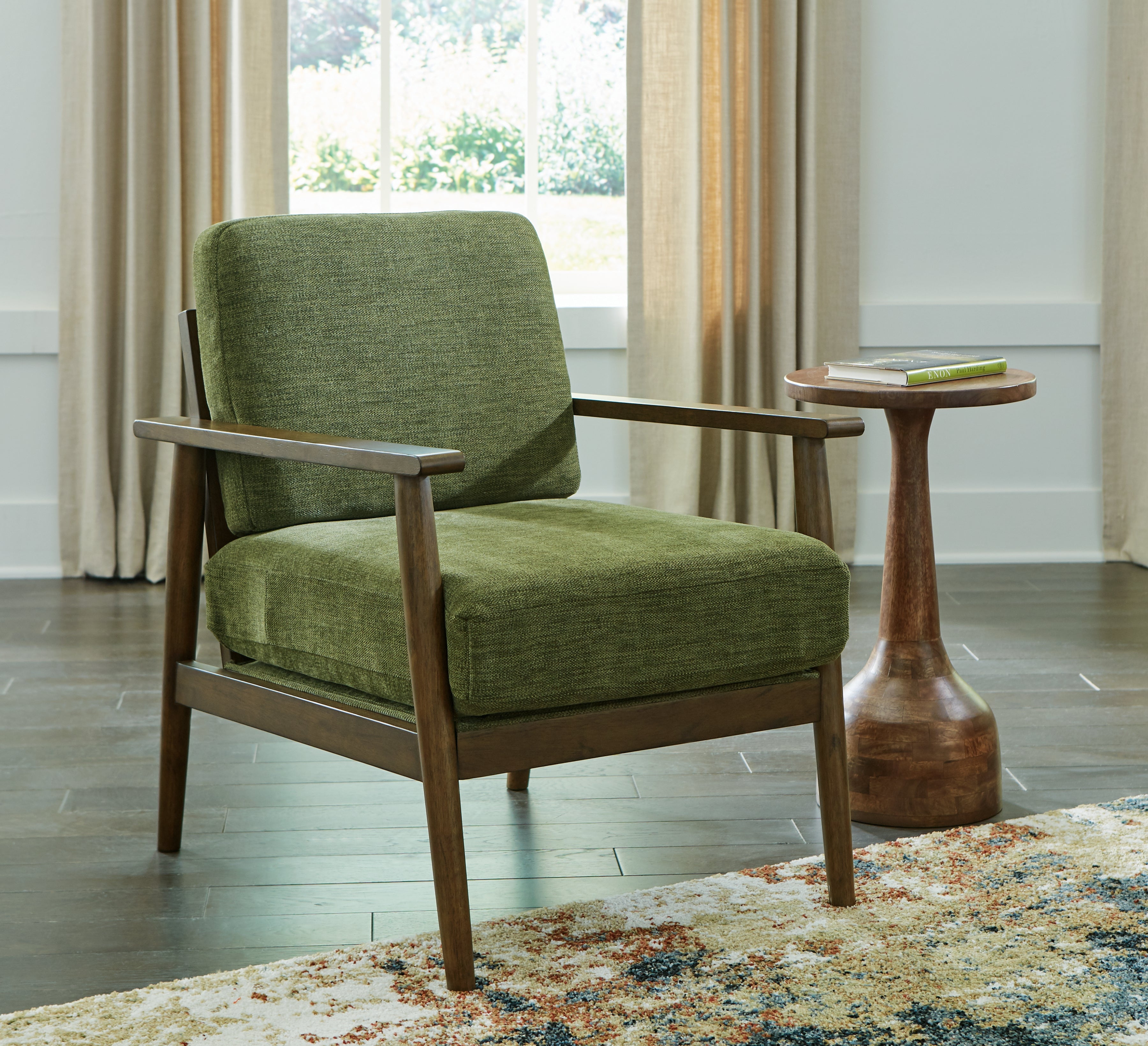 Tampa Furniture Outlet Lutz - Ashley Furniture - Bixler Living Room - Showood Accent Chair / Olive - 2610760