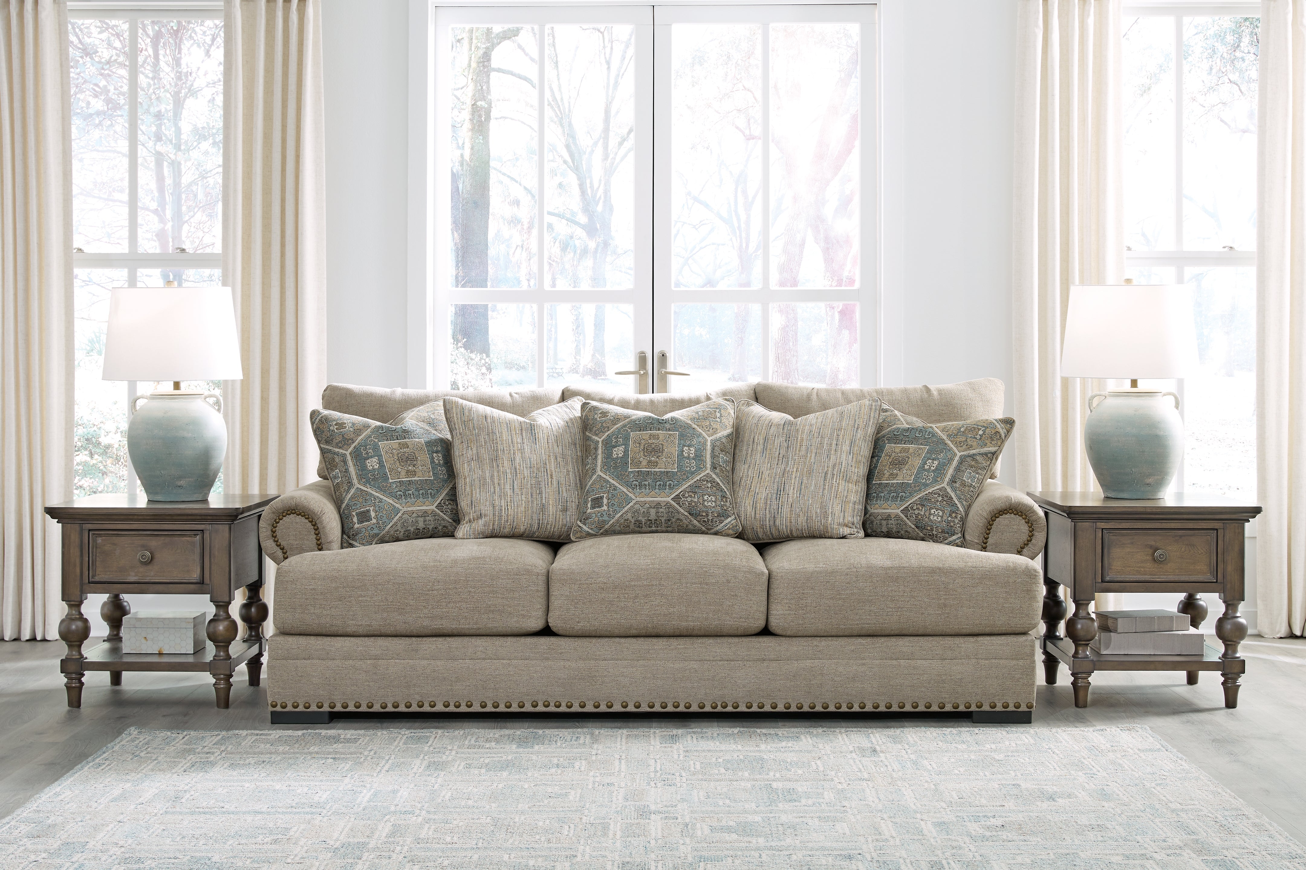Tampa Furniture Outlet Lutz - Ashley Furniture - Galemore Living Room - Sofa / Quarry - 2700438