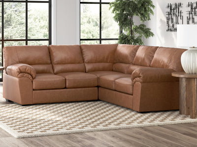 Tampa Furniture Outlet Lutz - Ashley Furniture - WillowBend Sectionals - RAF 2-Piece Sectional / Caramel - PC27704S1
