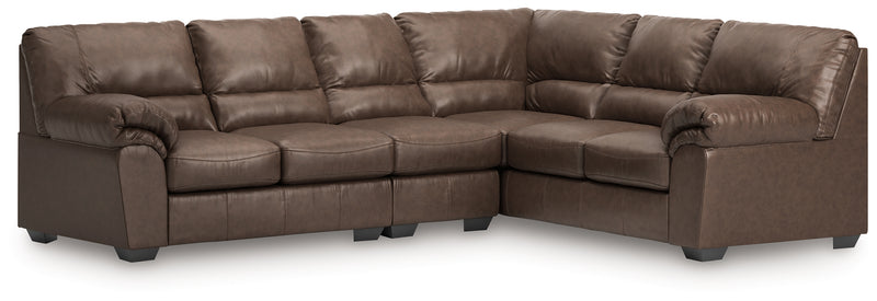 Tampa Furniture Outlet Lutz - Ashley Furniture - WillowBend Sectionals - RAF 3-Piece Sectional / Umber - PC27705S3