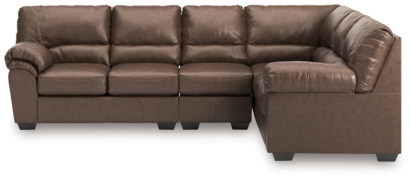 Tampa Furniture Outlet Lutz - Ashley Furniture - WillowBend Sectionals - RAF 3-Piece Sectional / Umber - PC27705S3