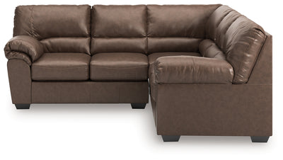 Tampa Furniture Outlet Lutz - Ashley Furniture - WillowBend Sectionals - RAF 2-Piece Sectional / Caramel - PC27705S1