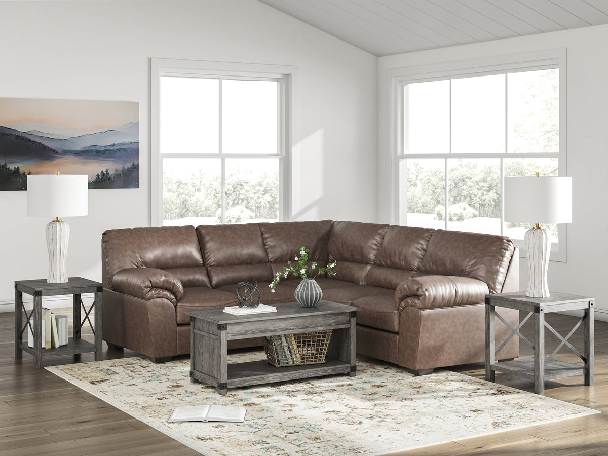 Tampa Furniture Outlet Lutz - Ashley Furniture - WillowBend Sectional - RAF 2-Piece Sectional / Umber - PC27705S1