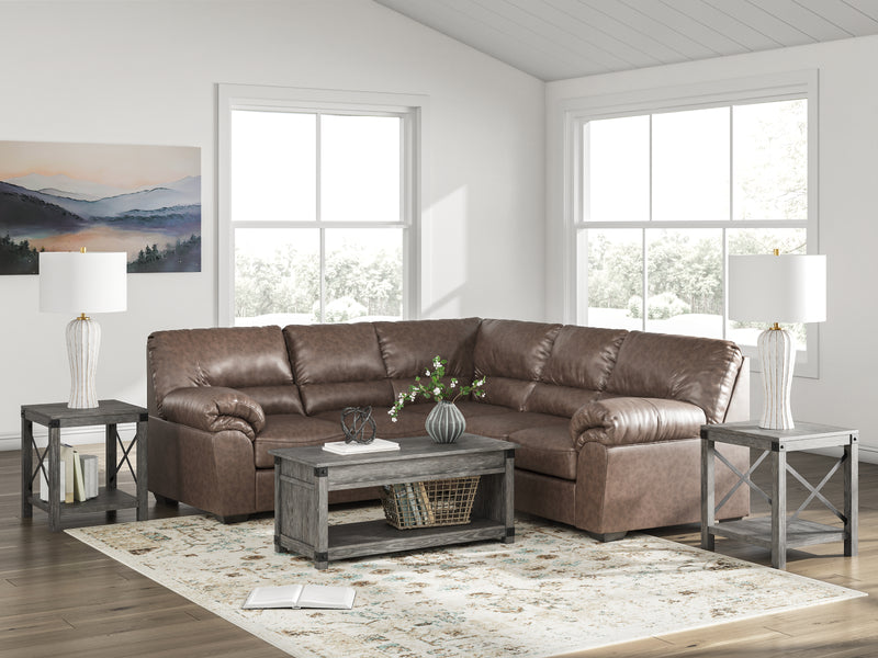 Tampa Furniture Outlet Lutz - Ashley Furniture - WillowBend Sectionals - RAF 2-Piece Sectional / Caramel - PC27705S1