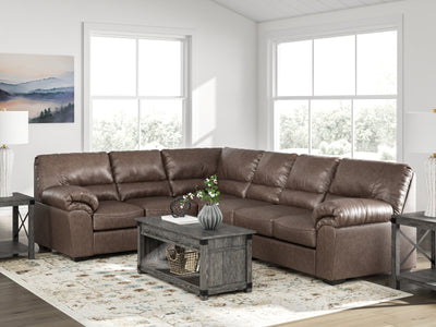 Tampa Furniture Outlet Lutz - Ashley Furniture - WillowBend Sectionals - LAF 3-Piece Sectional / Umber - PC27705S4