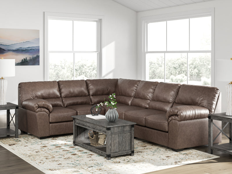 Tampa Furniture Outlet Lutz - Ashley Furniture - WillowBend Sectionals - LAF 3-Piece Sectional / Umber - PC27705S4