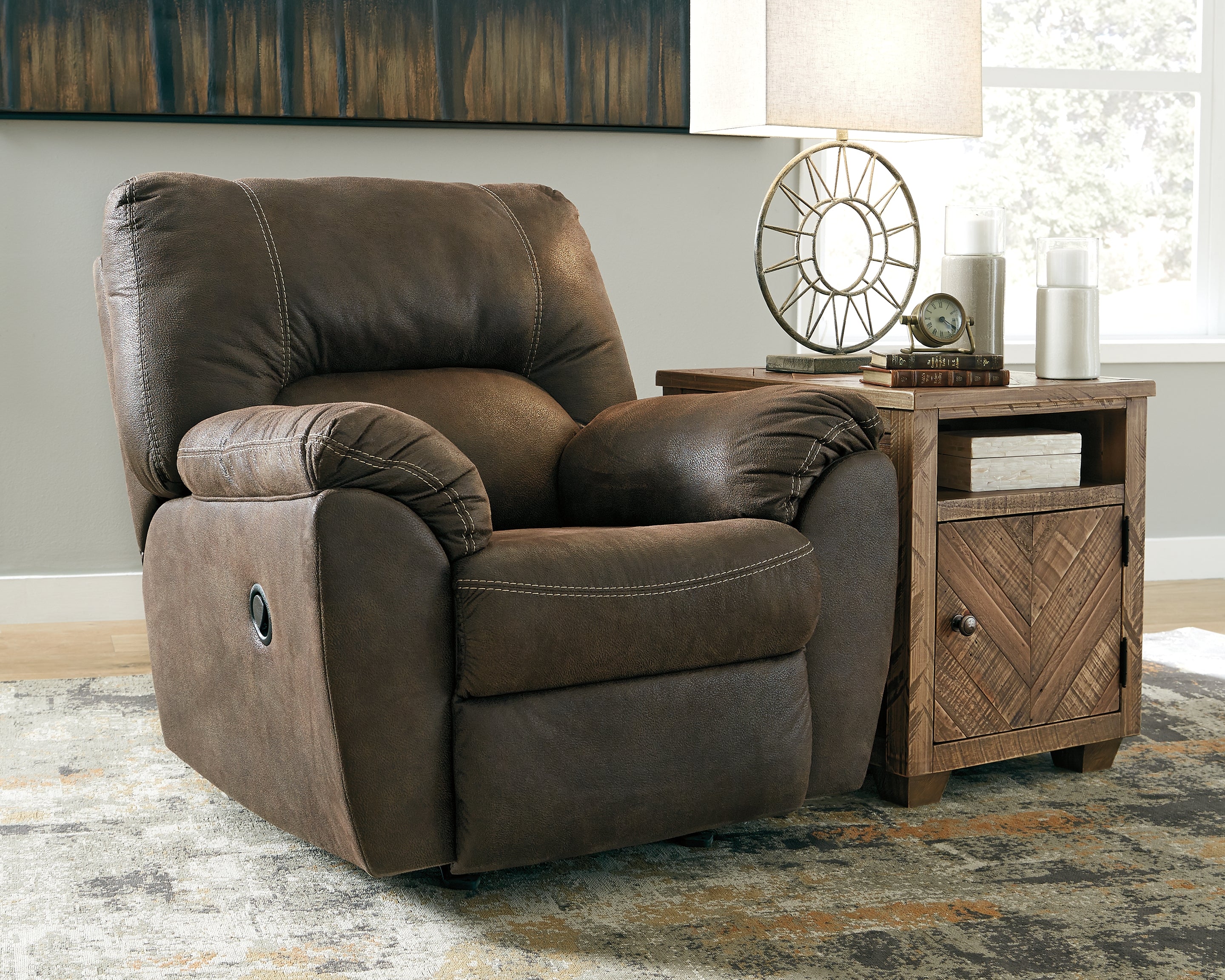 Tampa Furniture Outlet Lutz - Ashley Furniture - Tambo Living Room - Rocker Recliner / Canyon - 2780225