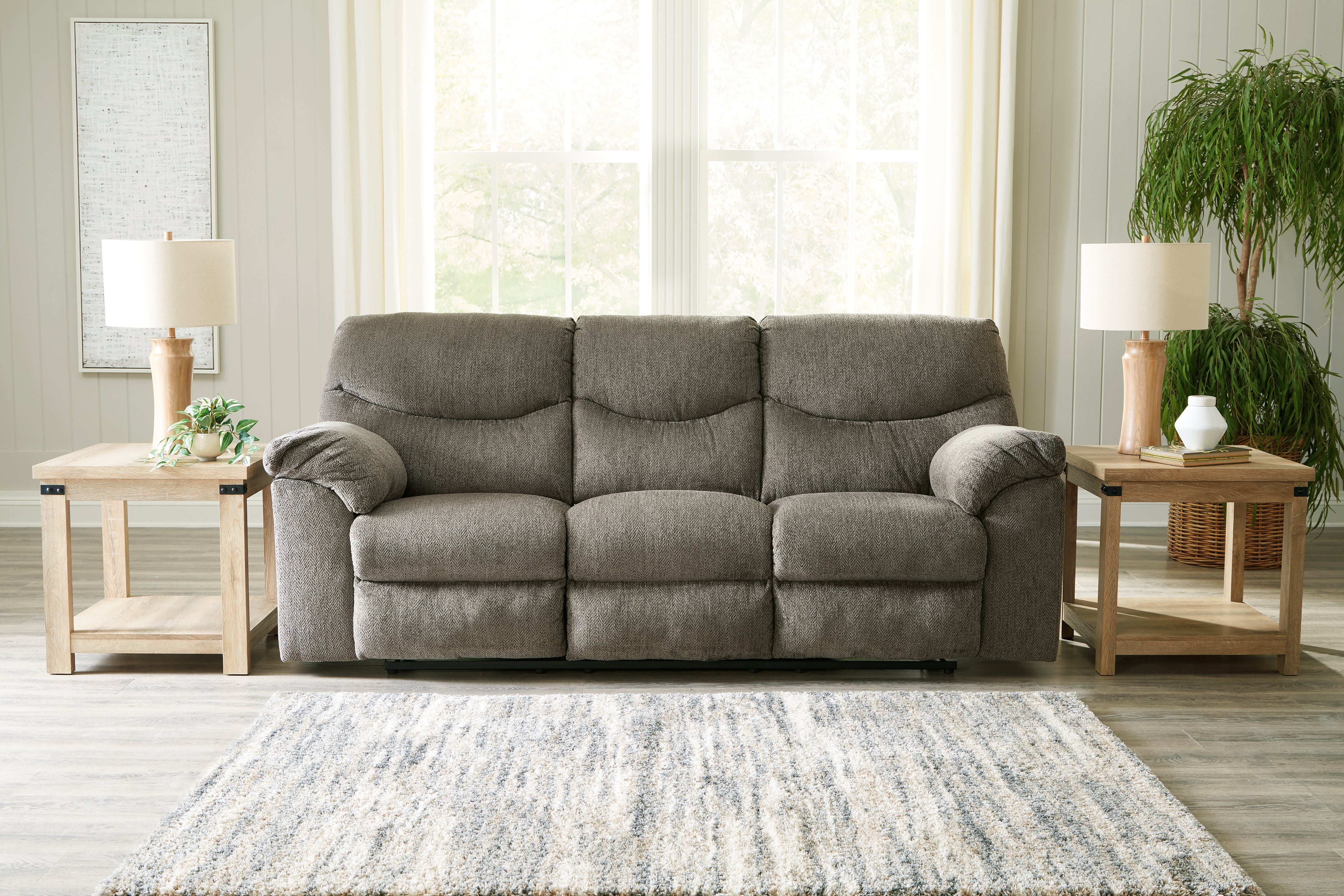 Tampa Furniture Outlet Lutz - Ashley Furniture - Alphons Living Room - Reclining Sofa / Putty - 2820188