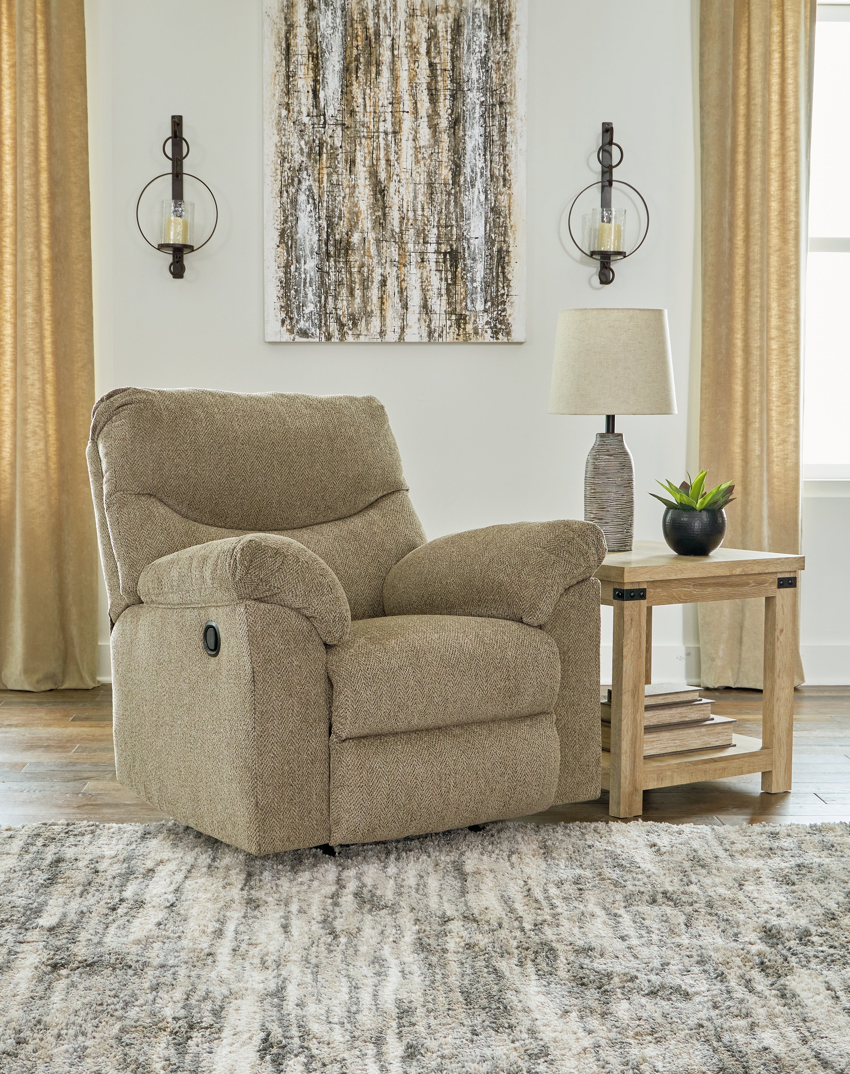 Tampa Furniture Outlet Lutz - Ashley Furniture - Alphons Living Room - Rocker Recliner / Briar - 2820225