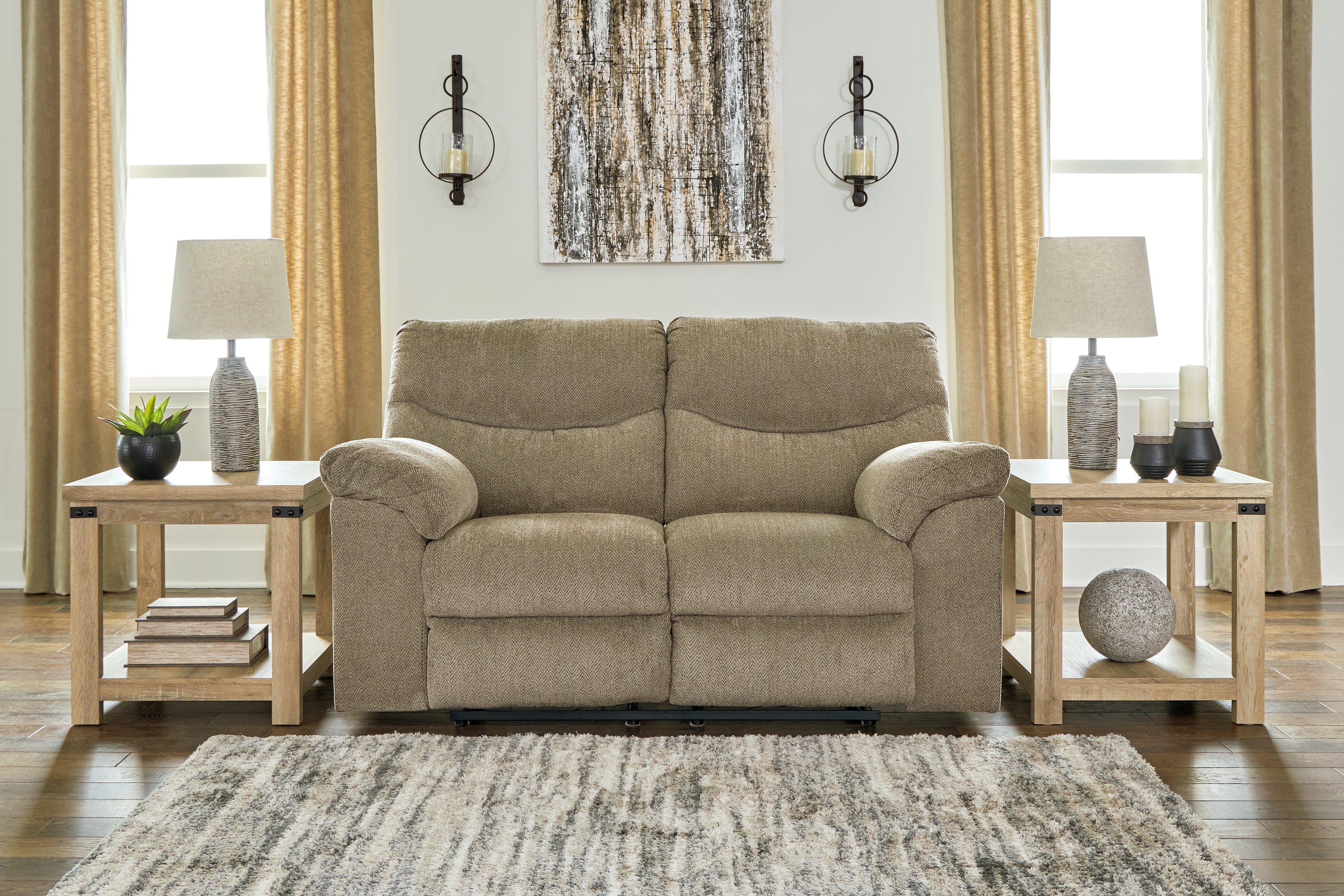 Tampa Furniture Outlet Lutz - Ashley Furniture - Alphons Living Room - Reclining Loveseat / Briar - 2820286